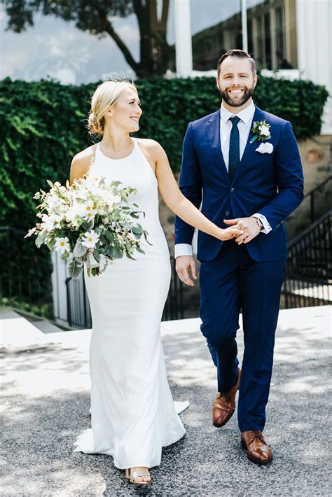 blue wedding suit groom
